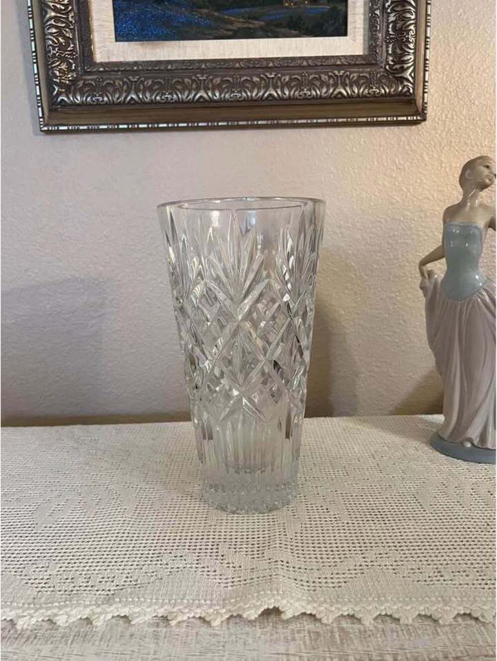 Waterford Crystal 10” Normandy Flower Vase